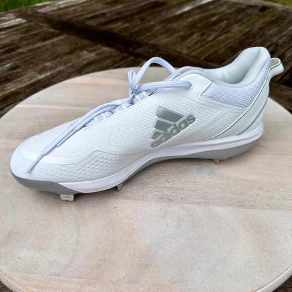 Adidas Icon 7 Boost Metal Baseball Cleats Mens Size 13 White FZ1557 New - Picture 8 of 14
